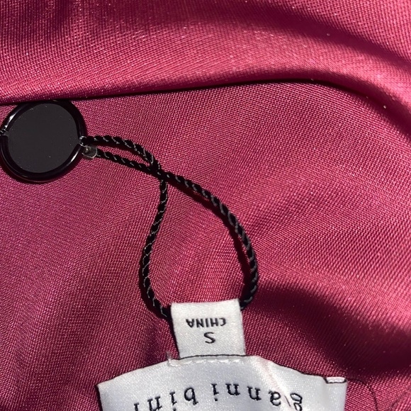 NWT Gianni Bini Pam Velvet Party Dress Merlot Long Sleeve Mini, Small or XL NEW - Picture 4 of 7